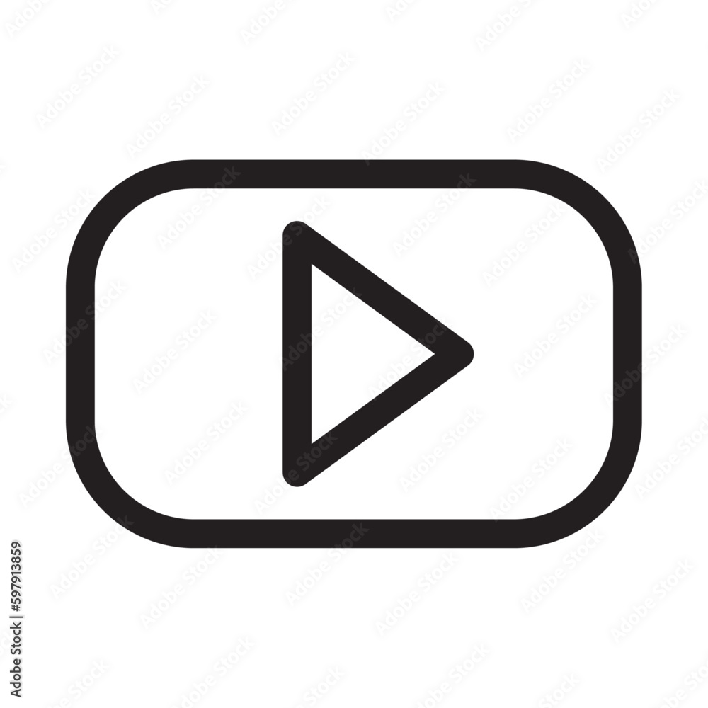 video play vector icon. simple and minimalist video illustration. black color vector image. video icon for mobile app, software, social media. play button. video play vector icon. simple and minimalist video illustration. black color vector image. video icon for mobile app, software, social media. play button.