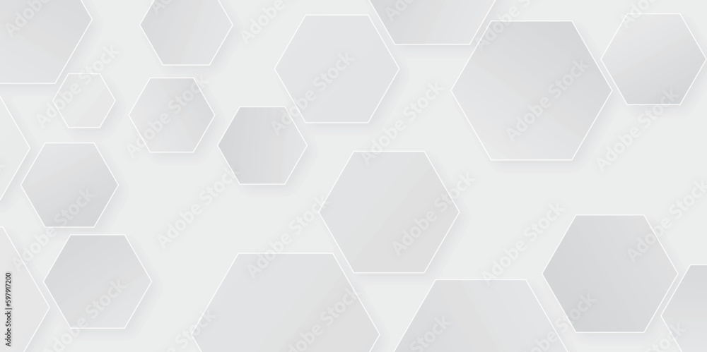 hexagon concept design abstract technology background vector EPS, Abstract white hexagon concept background, soft white background. hexagon concept design abstract technology background vector EPS, Abstract white hexagon concept background, soft white background.