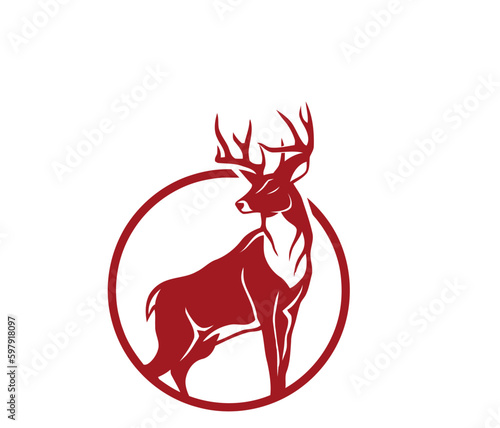 Fotografie, Tablou deer with a ribbon
