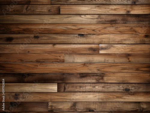 Elegant wood texture wood wallpaper. The surface of an old wooden wall made of vertical planks. Construction and repair. 3D realistic illustration. Generative AI