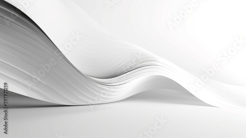 3D abstract white background, 3d wave background, clean background, white background, elegant background, simple background