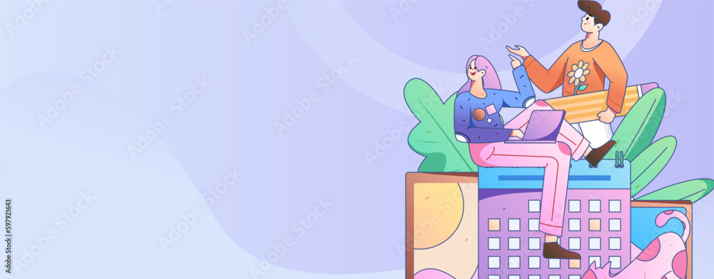 Home interior character scene flat vector concept operation hand drawn illustration
Home interior character scene flat vector concept operation hand drawn illustration