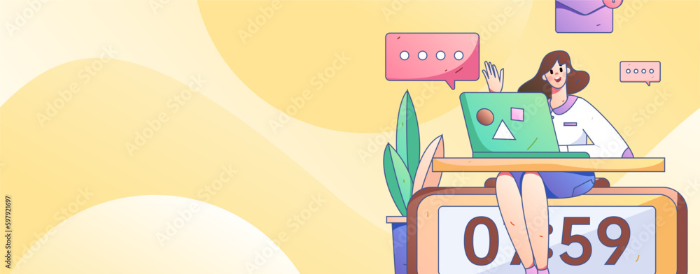 Home interior character scene flat vector concept operation hand drawn illustration
Home interior character scene flat vector concept operation hand drawn illustration