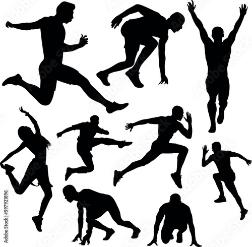 Sports silhouette Set