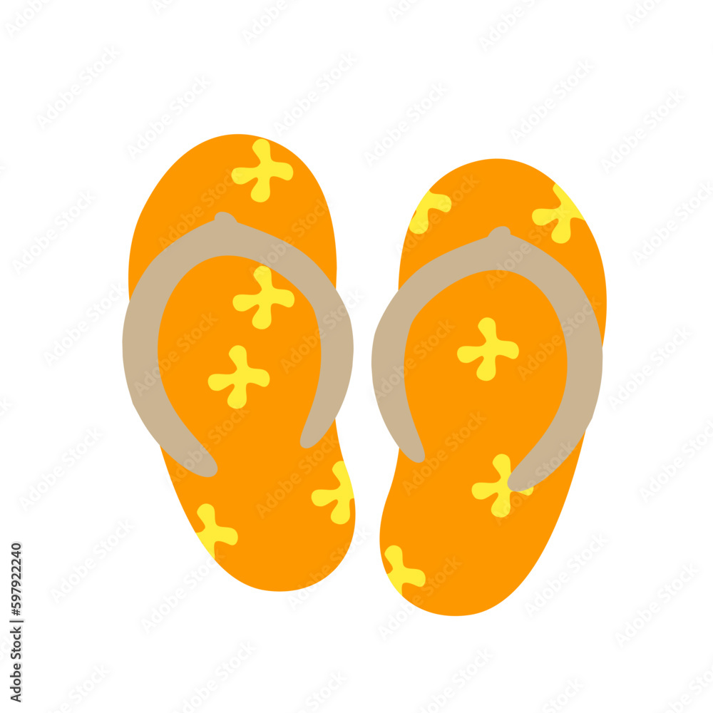 flower Colorful slippers pattern flower Colorful slippers pattern