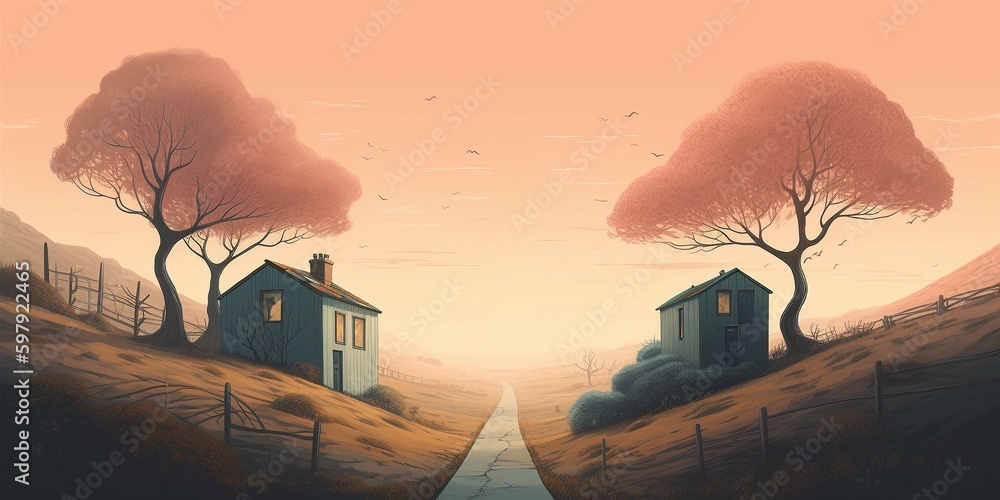 An intriguing illustration that merges two distinct worlds, Created by ...