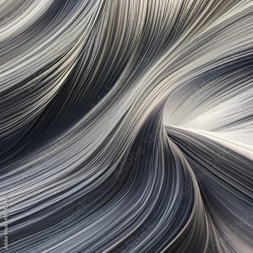 A silky and flowing texture with flowing hair and cascading fabric1, Generative AI