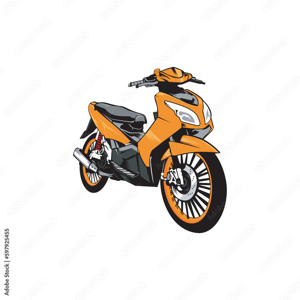 Obraz premium scooter motor matic vector design