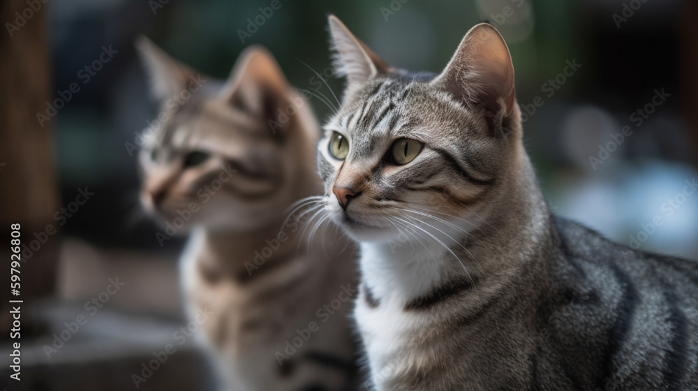 Cute and adorable smart cats