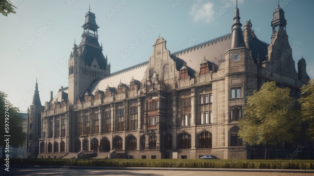 outdoor Premium city halls with Generative AI outdoor Premium city halls with Generative AI