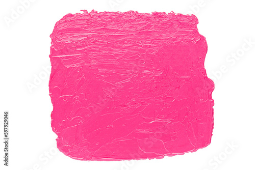 Cutout pink acrylic painting design element.