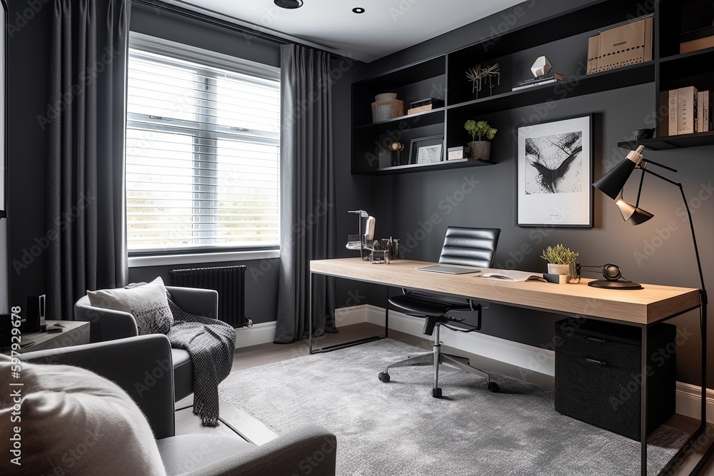 nterior design of livingroom at contemporary apartment , tropical plants, books, tea pot and elegant accessories. Modern home decor, AI Generative nterior design of livingroom at contemporary apartment , tropical plants, books, tea pot and elegant accessories. Modern home decor, AI Generative
