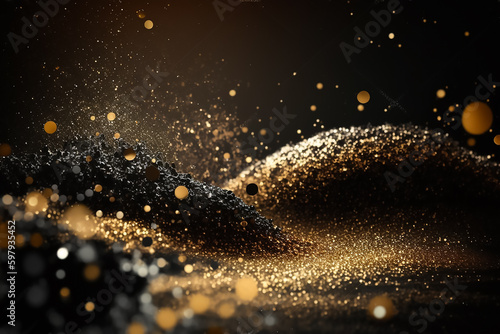 Beautiful minimal abstract bokeh and glitters background