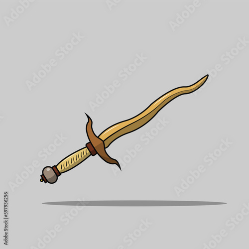 illustration of a Java's dagger