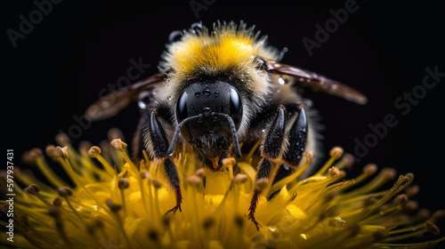 Close-up view of a beautiful bumble bee © The animal shed 274