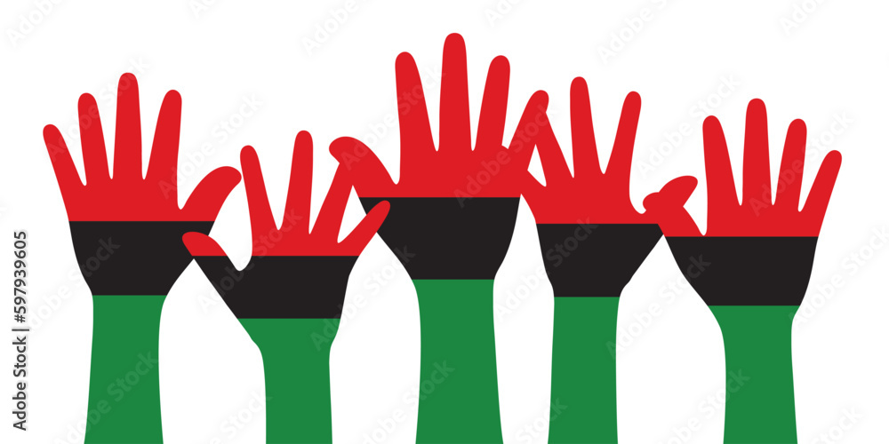 silhouette-of-red-black-and-green-colored-hands-as-the-colors-of-the
