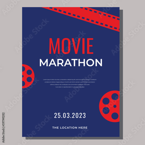 Movie Night Event Flyer Layout