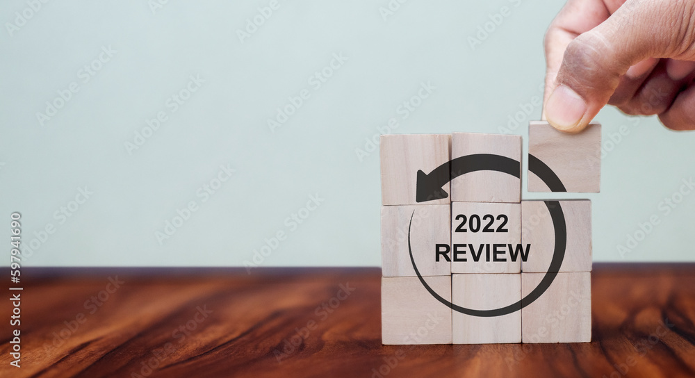 Annual review in 2022, business, customer review. Review evaluation ...