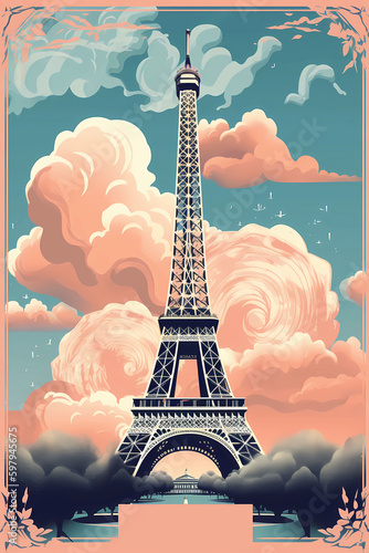 Eiffel tower illustration