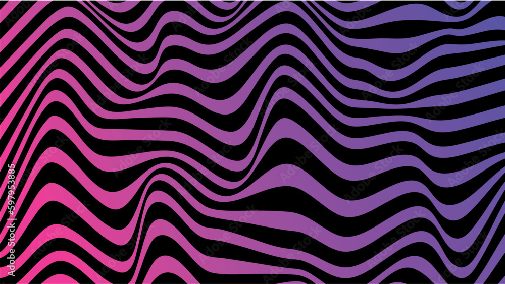 Obraz premium Wavy line mesh modern design background, grid abstract geometry shape vector illustration