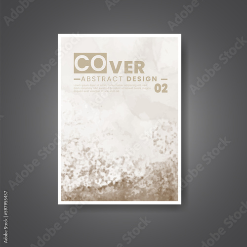 Cover template with watercolor background. Design for your cover, date, postcard, banner, logo. © REZI