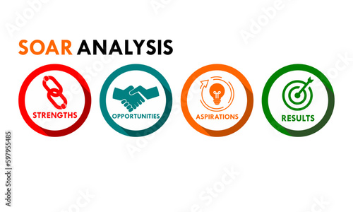 Soar analysis design logo template illustration