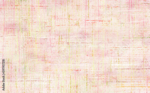 自然素材の糸で織った布のような春の色のディテール