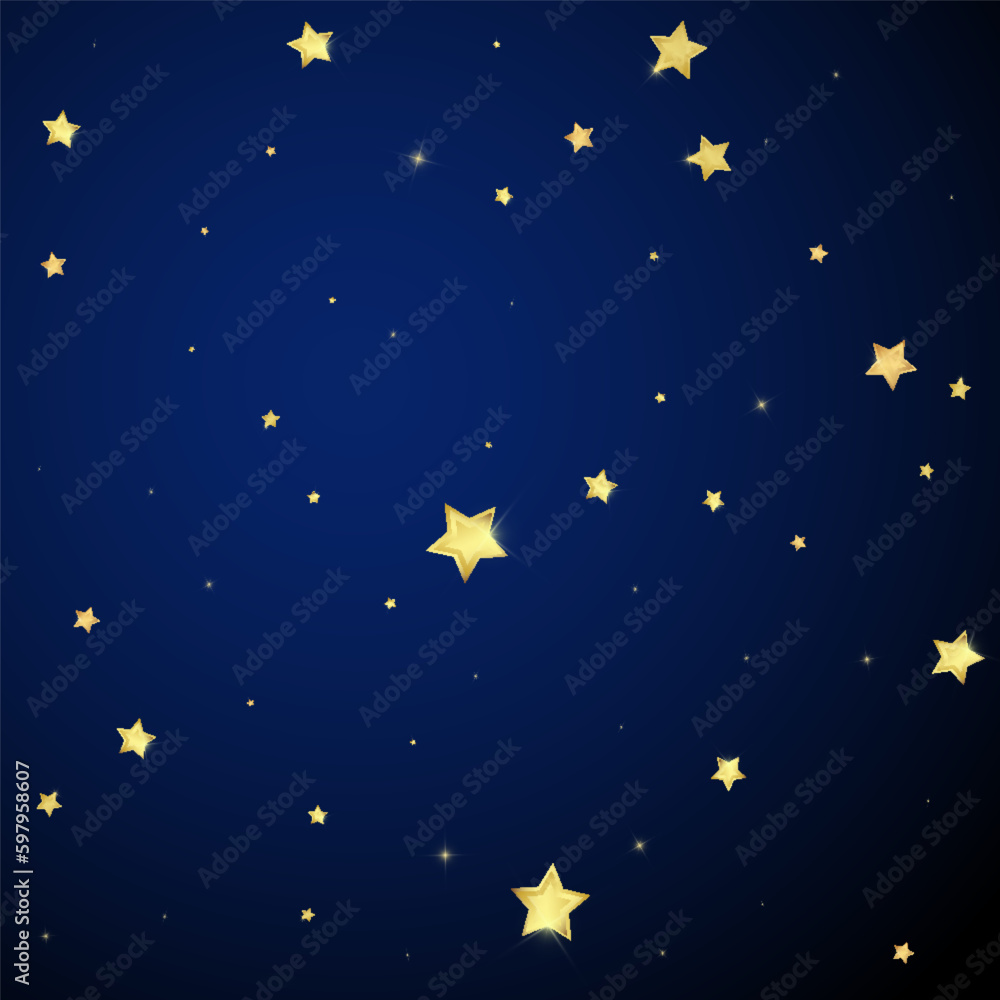 Magic stars vector overlay. Gold stars scattered Magic stars vector overlay. Gold stars scattered