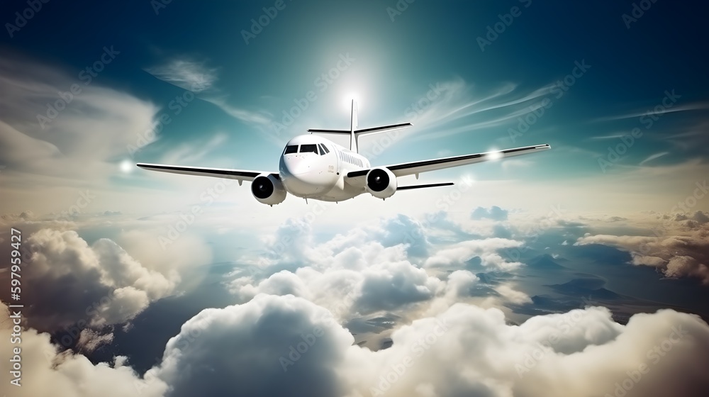 Obraz premium airplane in the sky