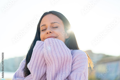 Young woman at outdoors