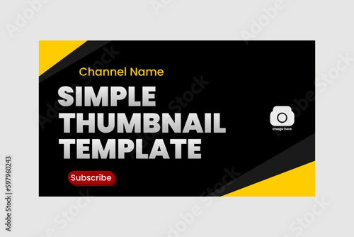 simple thumbnail youtube design