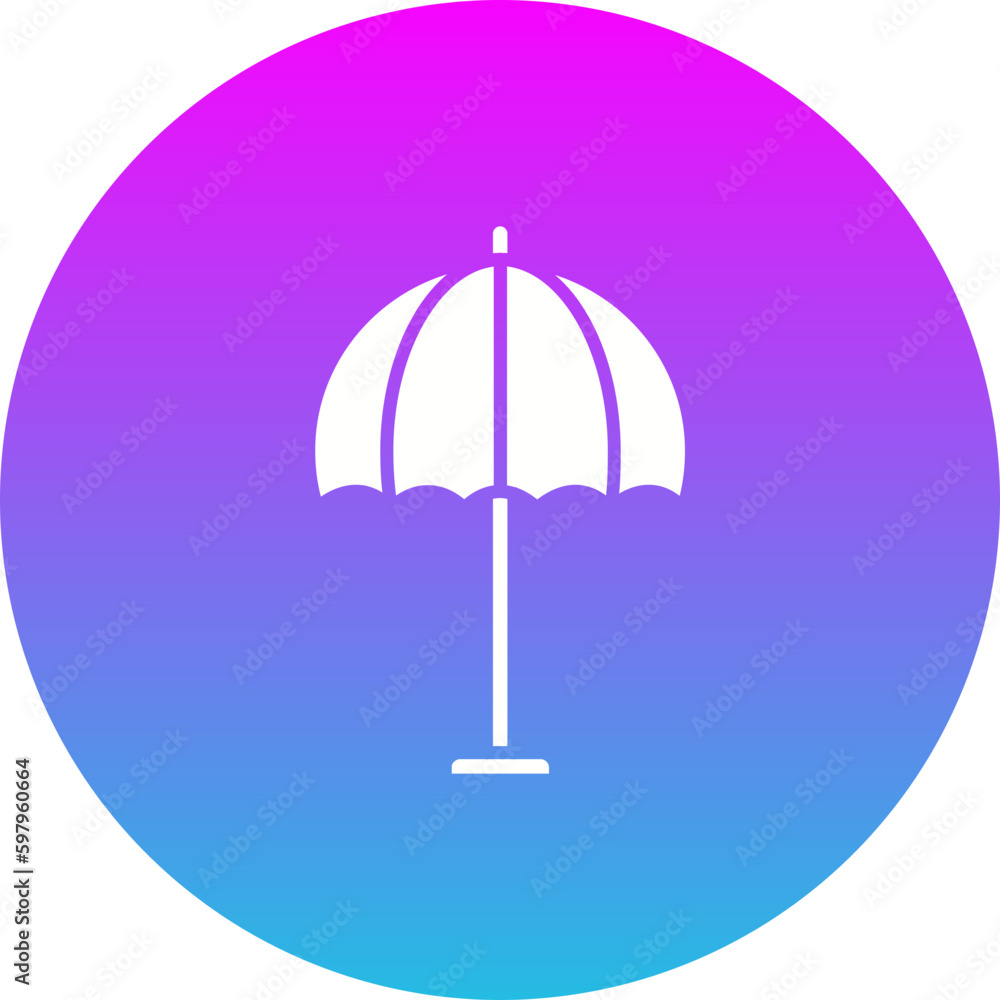 Sun Umbrella Icon Sun Umbrella Icon