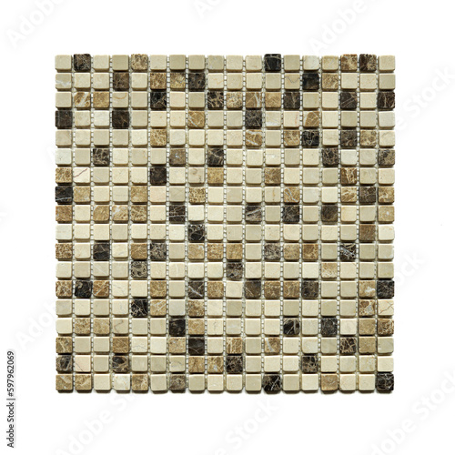 Mosaic. Ceramic and glass colored mosaic. Ceramics for decorating rooms.