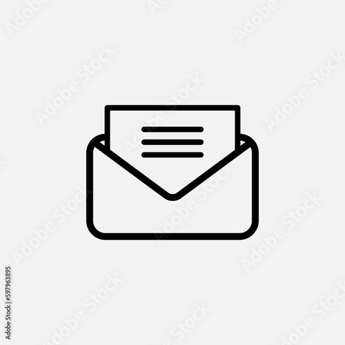 Mail Icon. E Mail, Correspondence  Symbol - Vector.      