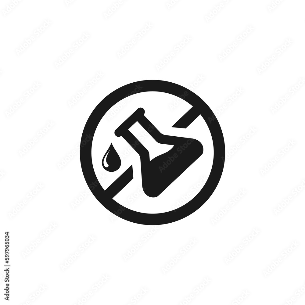 Phthalates free icon or Phthalate free icon vector isolated in flat style. Best Phthalate free icon vector for product packaging design element. Simple Phthalates free icon for packaging design elemen Phthalates free icon or Phthalate free icon vector isolated in flat style. Best Phthalate free icon vector for product packaging design element. Simple Phthalates free icon for packaging design elemen