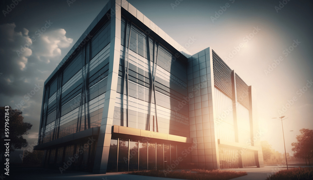 Fototapeta premium modern office building