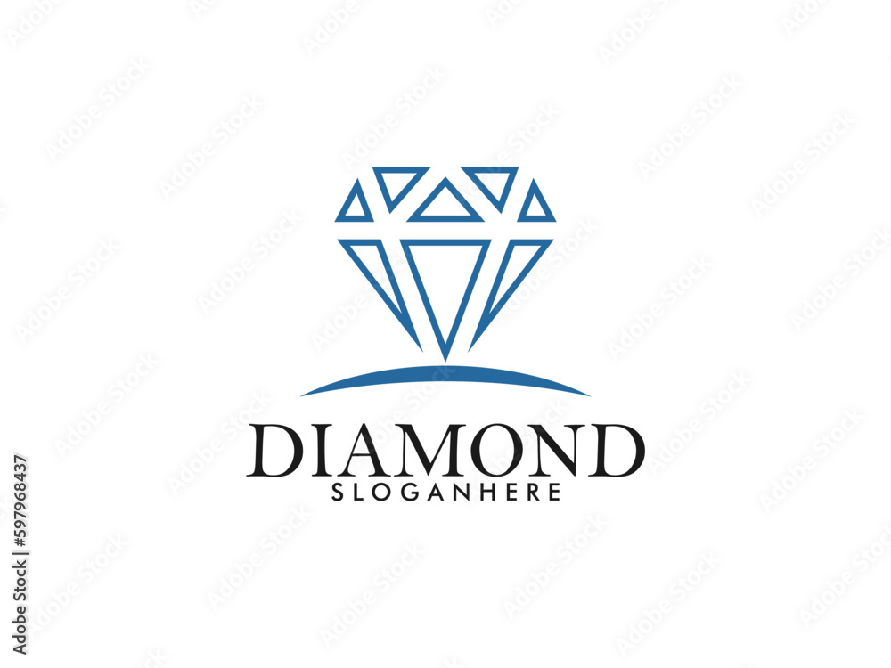 Creative Diamond Logo and Icon Design Template Creative Diamond Logo and Icon Design Template