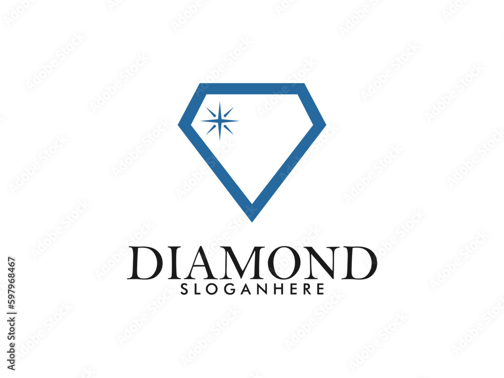 Creative Diamond Logo and Icon Design Template Creative Diamond Logo and Icon Design Template