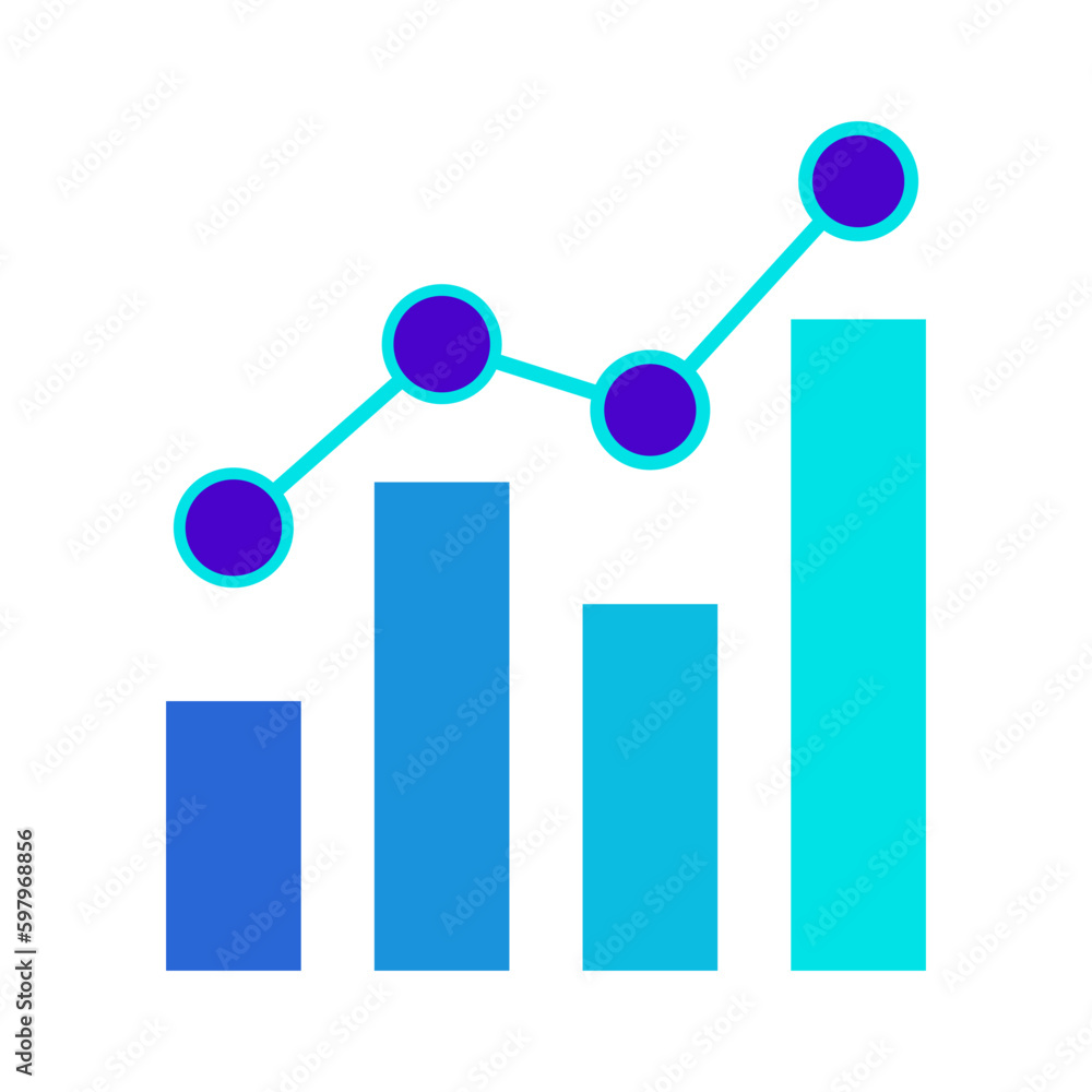 statistic diagram chart blue icon vector illustration statistic diagram chart blue icon vector illustration