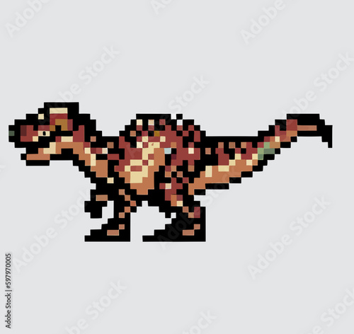 16 8 bit dinosaur vector art