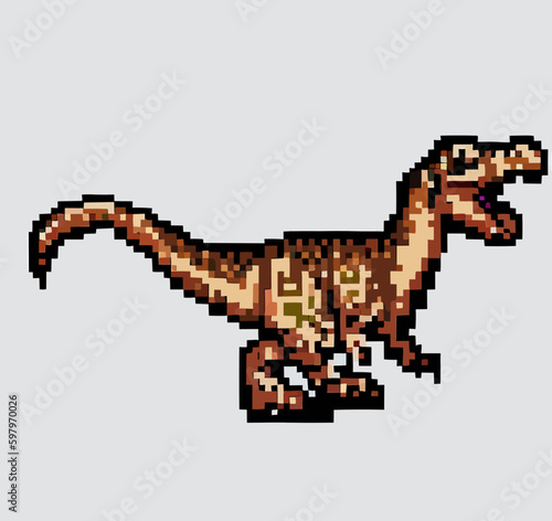 16 8 bit dinosaur vector art