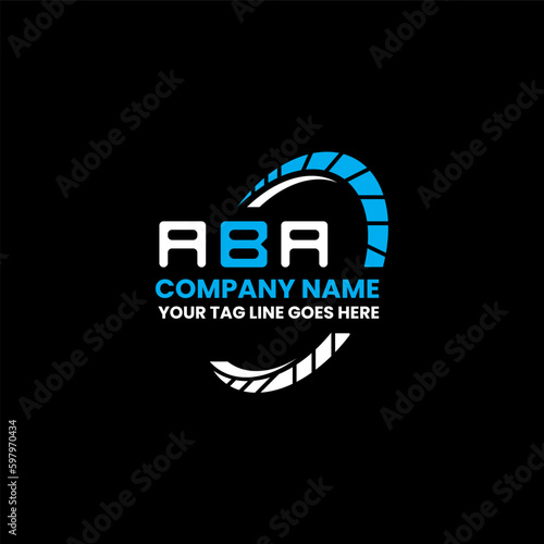 ABA letter logo creative design with vector graphic, ABA simple and modern logo. ABA luxurious alphabet design  