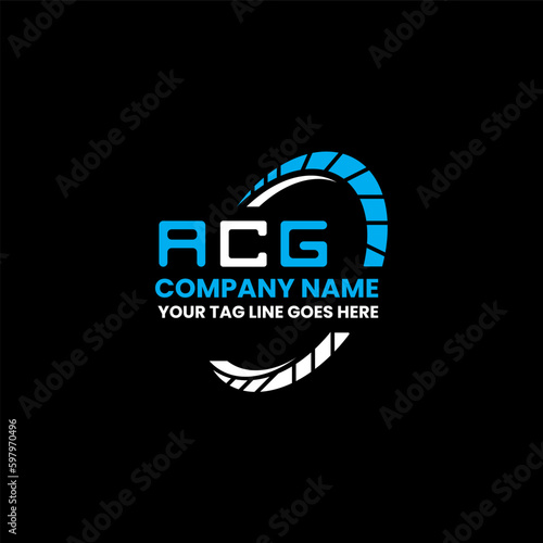 ACG letter logo creative design with vector graphic, ACG simple and modern logo. ACG luxurious alphabet design   photo