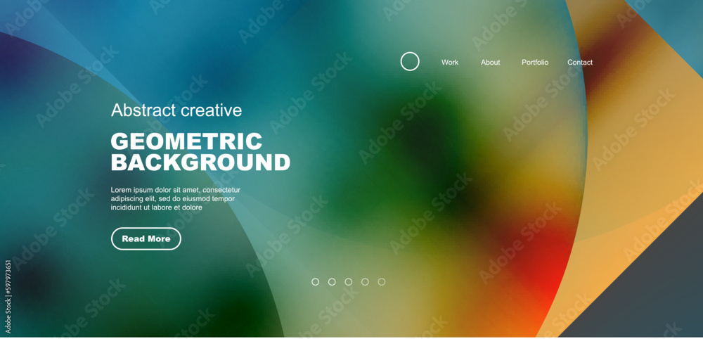 Bright fluid gradient circles abstract background. Business or technology design for wallpaper, banner, background, landing page, wall art, invitation, prints Bright fluid gradient circles abstract background. Business or technology design for wallpaper, banner, background, landing page, wall art, invitation, prints