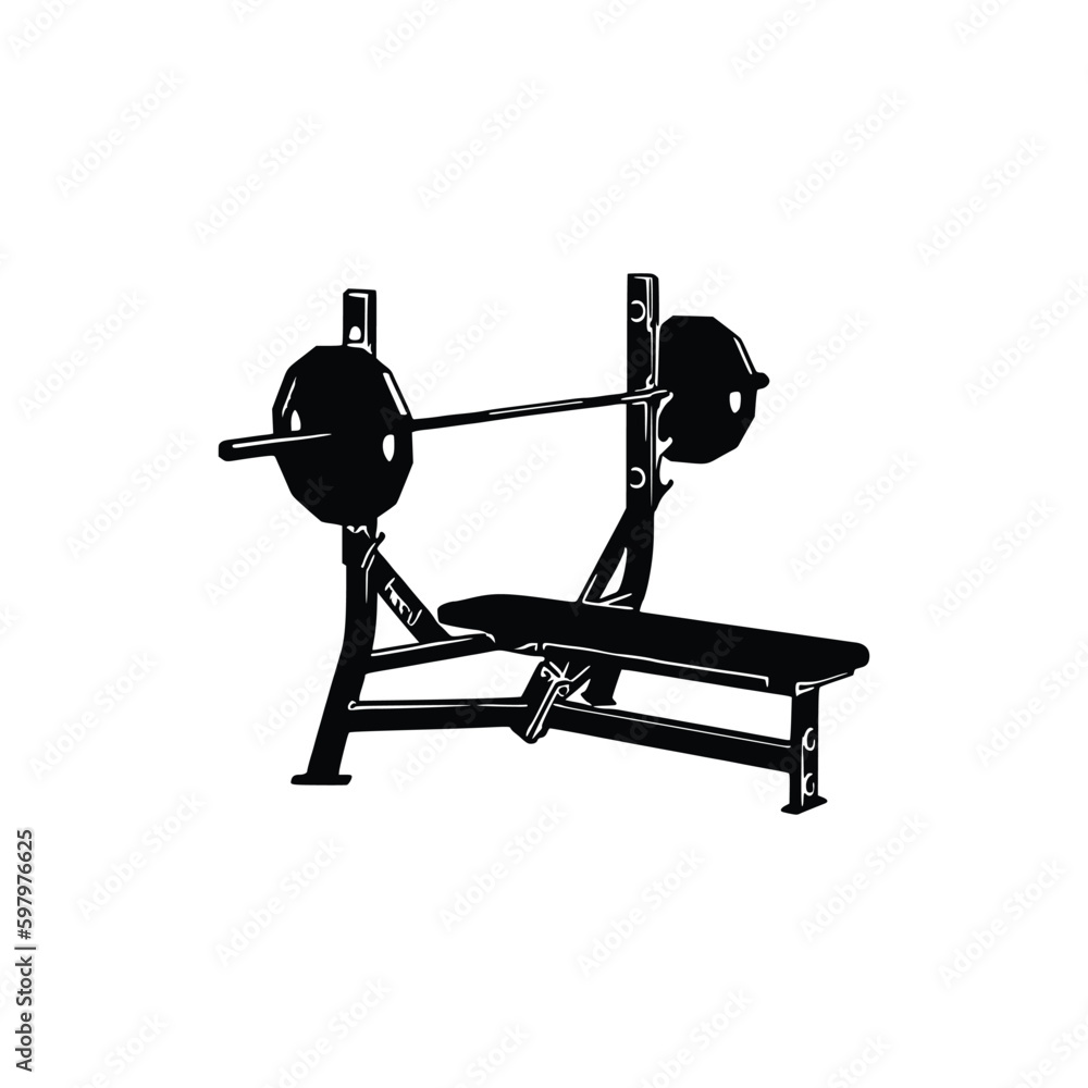 Bench Press Machine, Bench Press Machine Vector, Gym equipment, Gym equipment isolated, Gym equipment vector, Gym equipment silhouette. Bench Press Machine, Bench Press Machine Vector, Gym equipment, Gym equipment isolated, Gym equipment vector, Gym equipment silhouette.