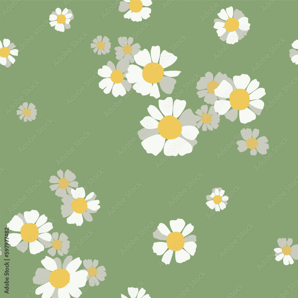 pattern with daisies