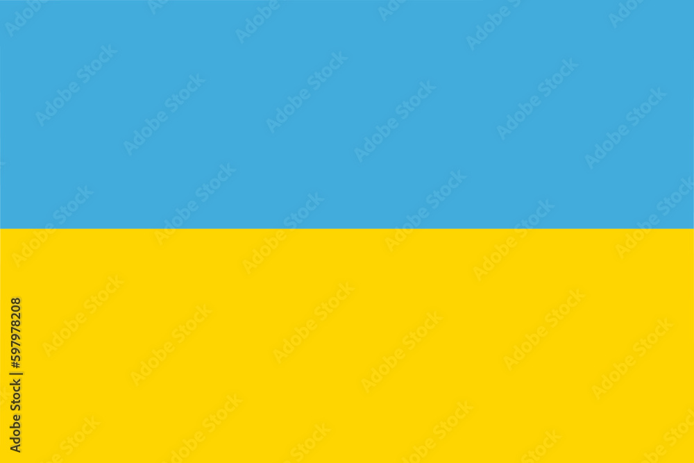 flag of Ukraine , isolated vector illustration flag of Ukraine , isolated vector illustration