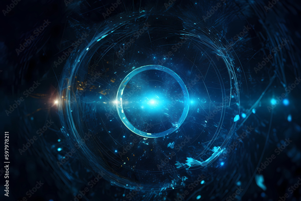 Abstract AI Network Background Circle Iris Blue Uhd. Created by Generative AI Abstract AI Network Background Circle Iris Blue Uhd. Created by Generative AI