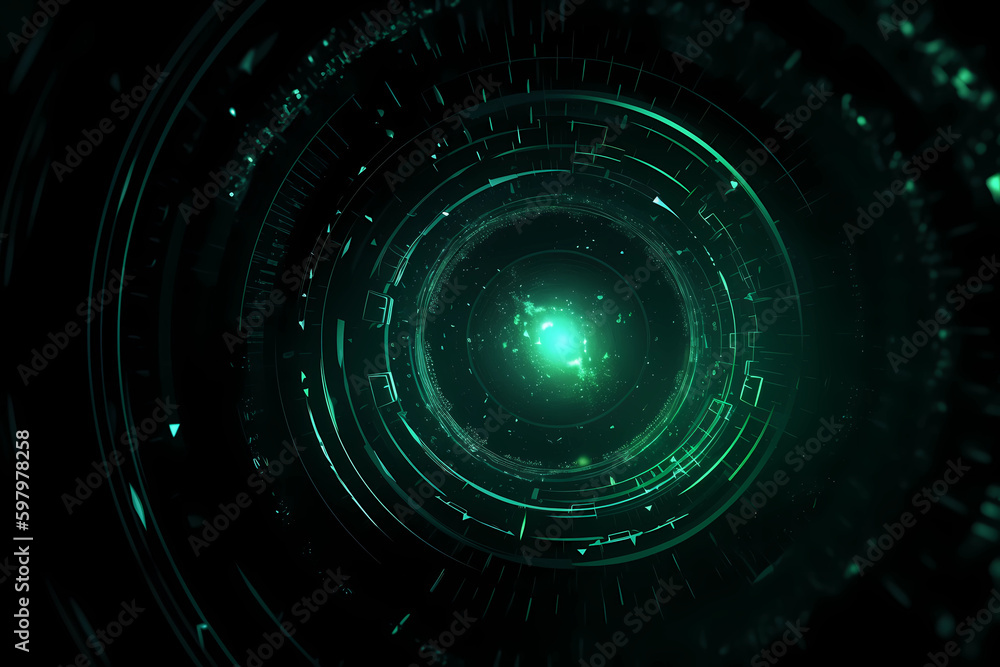 Abstract AI Network Background Circle Iris Green Uhd. Created by Generative AI Abstract AI Network Background Circle Iris Green Uhd. Created by Generative AI