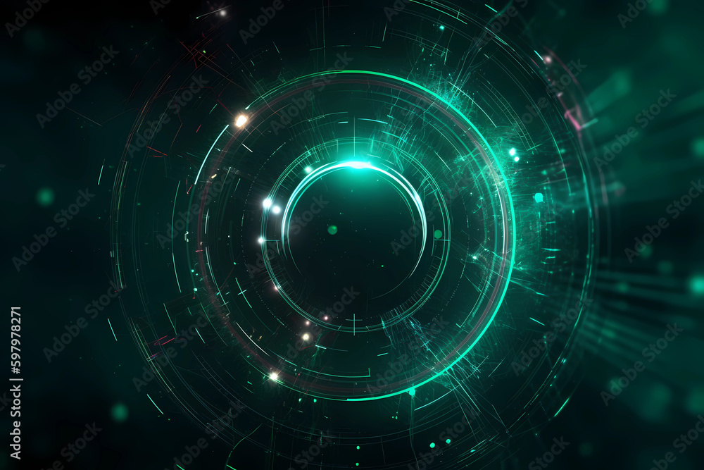 Abstract AI Network Background Circle Iris Green Uhd. Created by Generative AI Abstract AI Network Background Circle Iris Green Uhd. Created by Generative AI